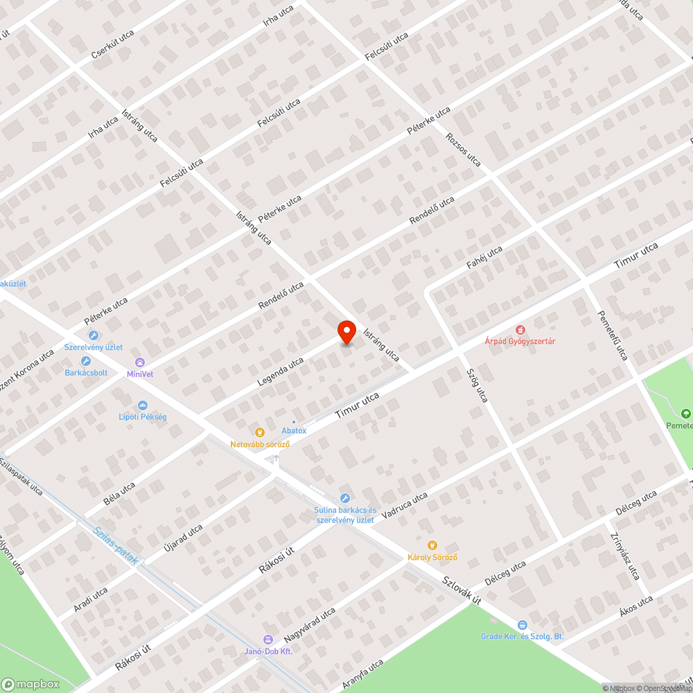 Hiányzó közvilágítás bejelentés helye