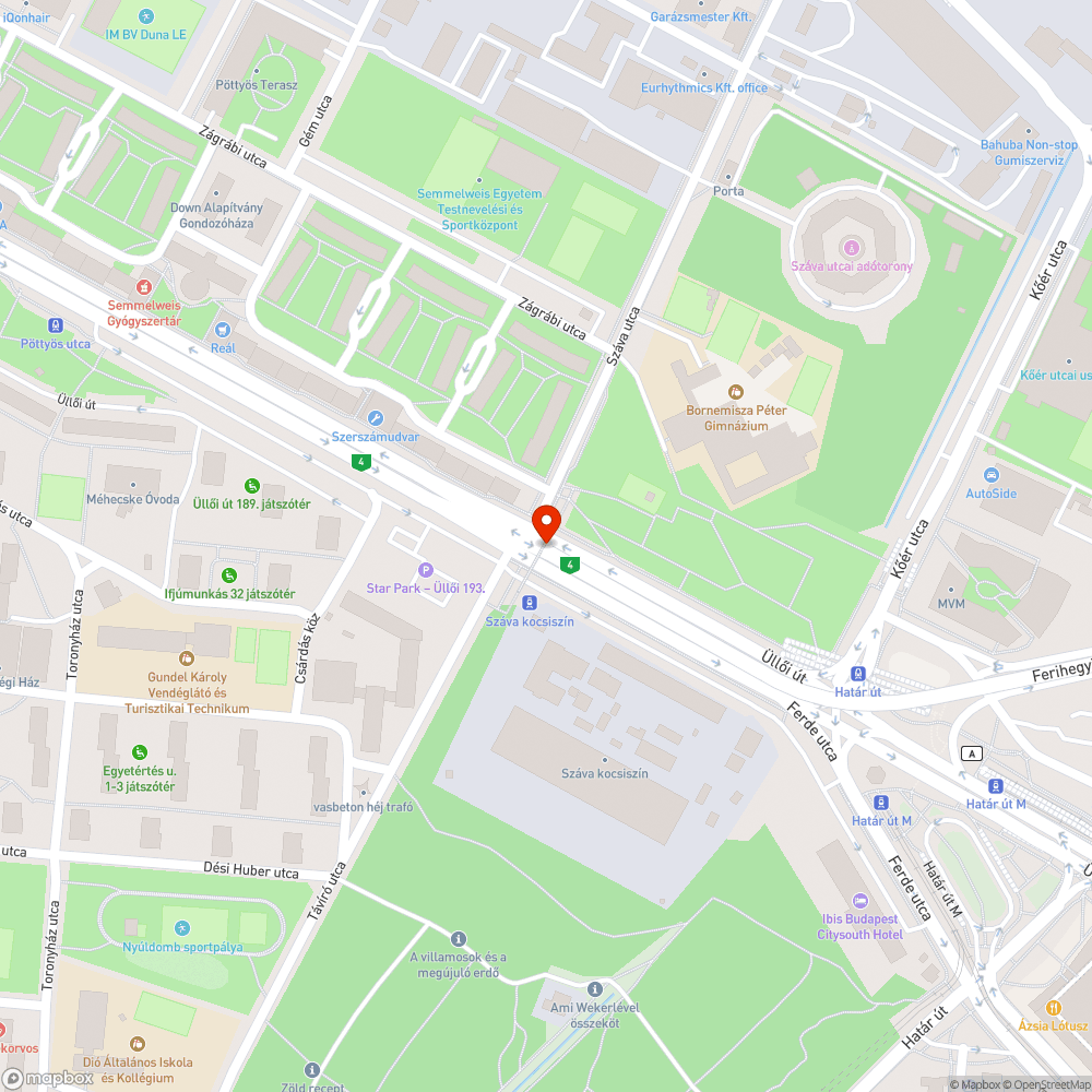 Gyalogos felüljáró takarítása, illetve akadálymentesítése bejelentés helye