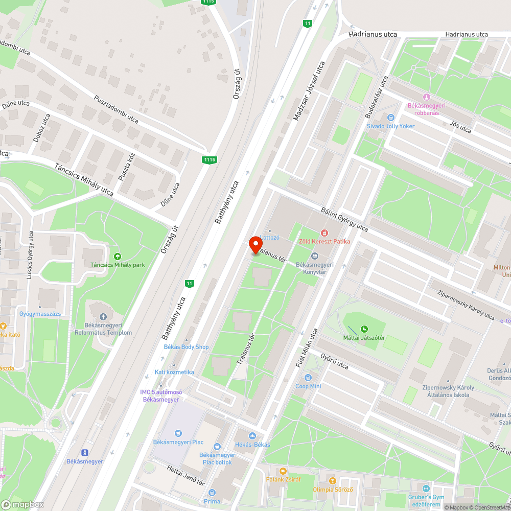 Obszcén graffiti bejelentés helye