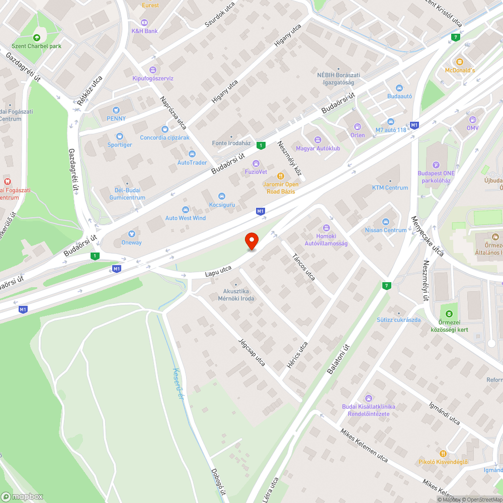 Kopott pad bejelentés helye