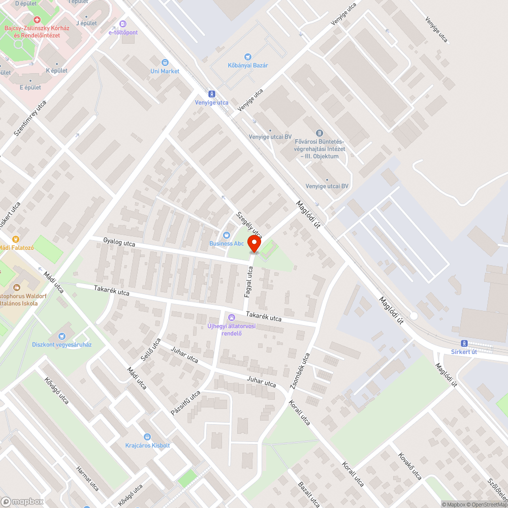 Világítás bejelentés helye