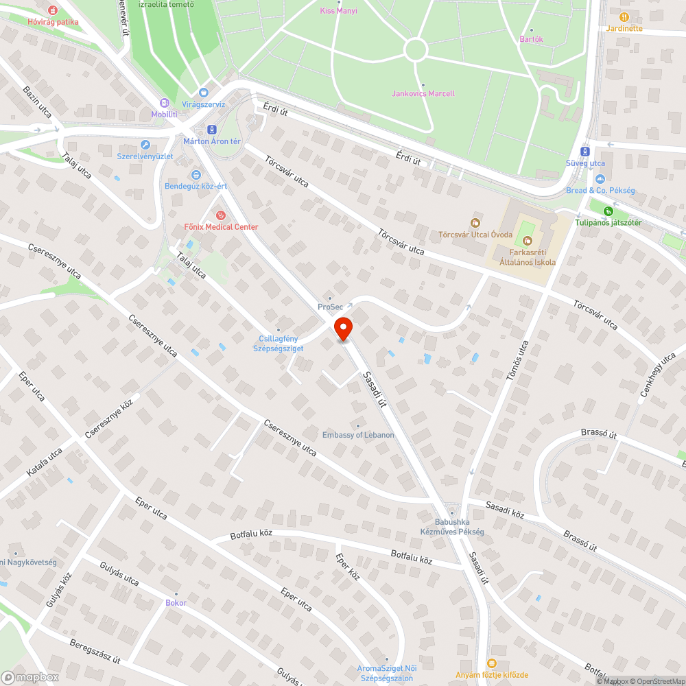 Zajzon utca buszmegálló pad bejelentés helye