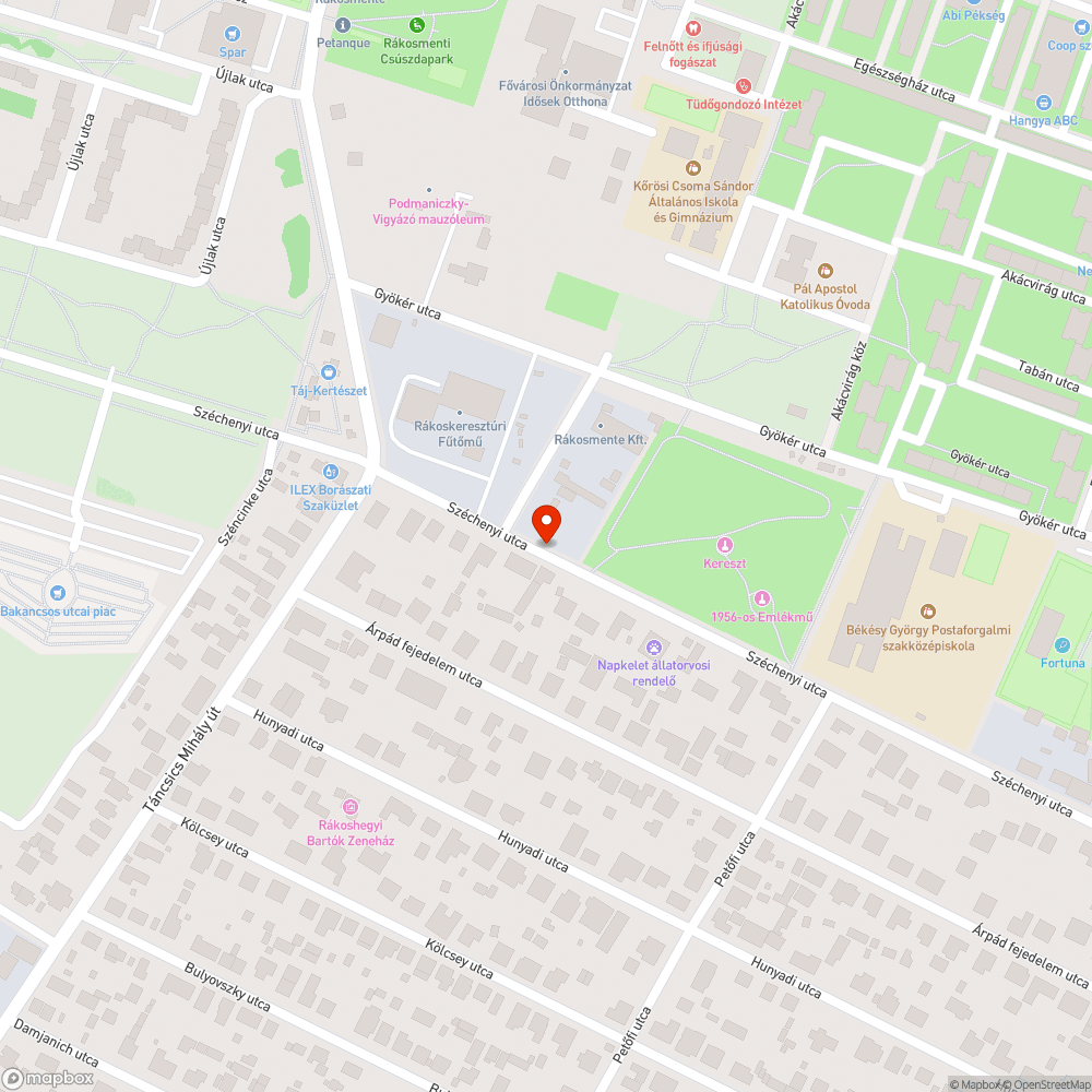 Veszélyes kátyú biciklivel és rollerral bejelentés helye