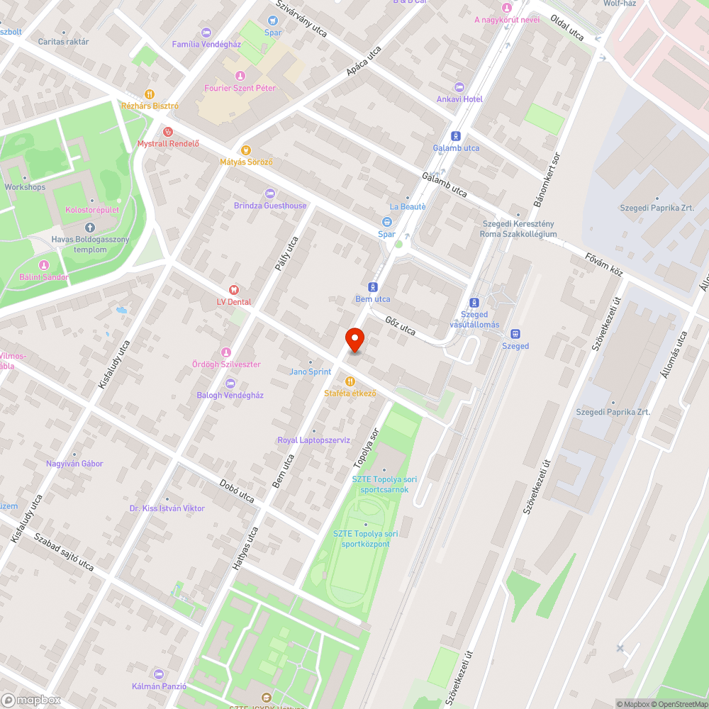 Kettétört fa bejelentés helye