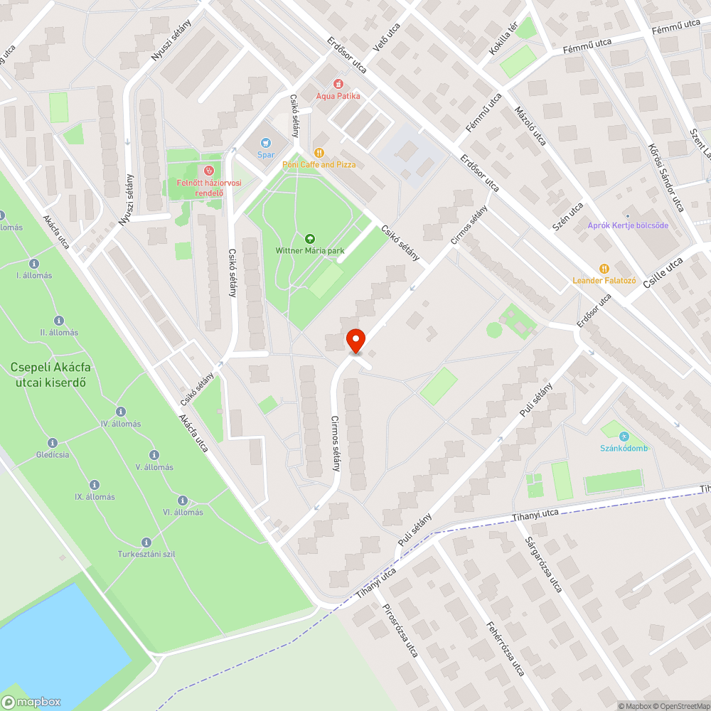 Hiányzó tábla bejelentés helye