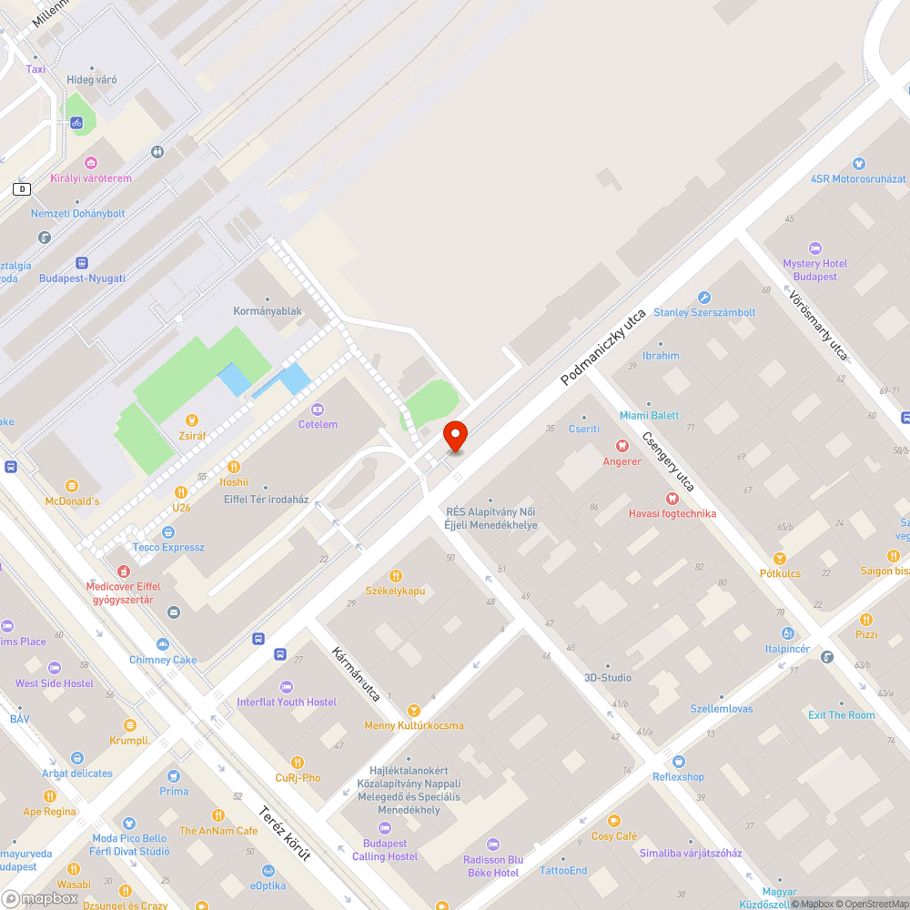 Kiszáradt fák bejelentés helye