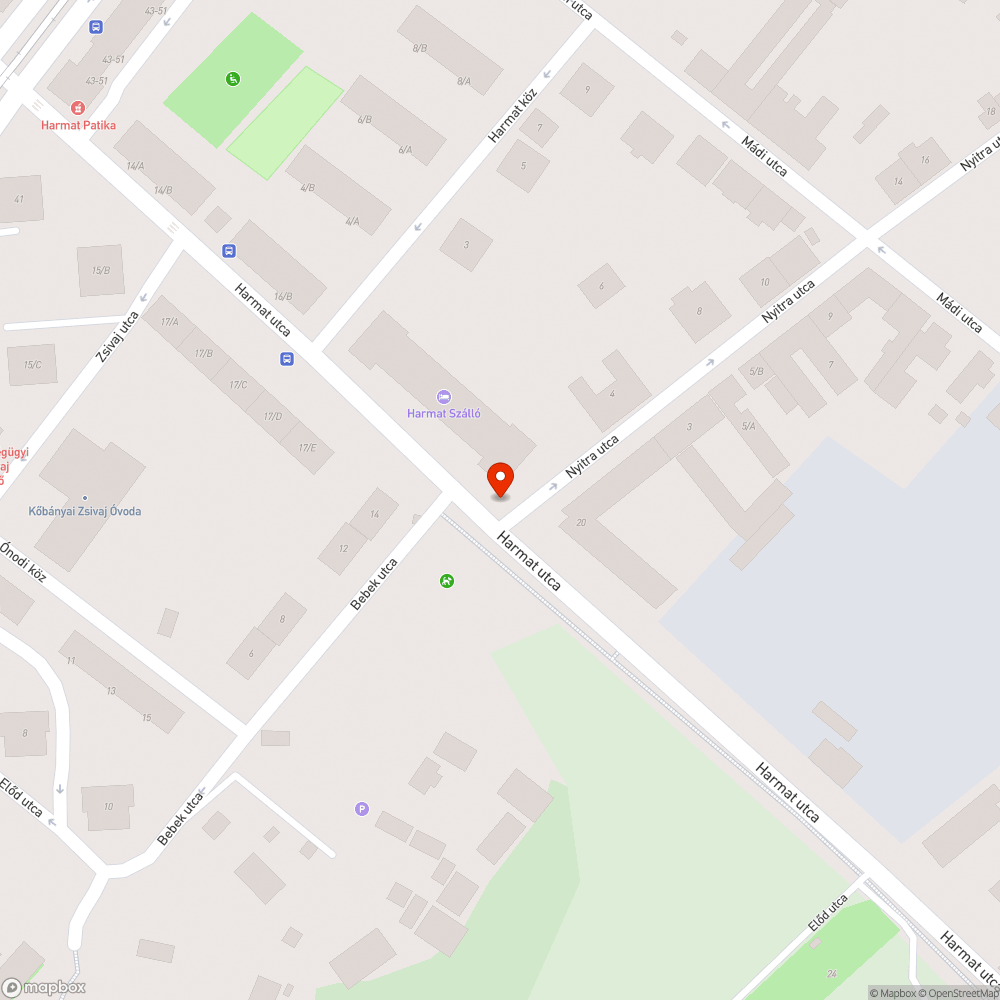 Harmat utca járda balesetveszélyes bejelentés helye