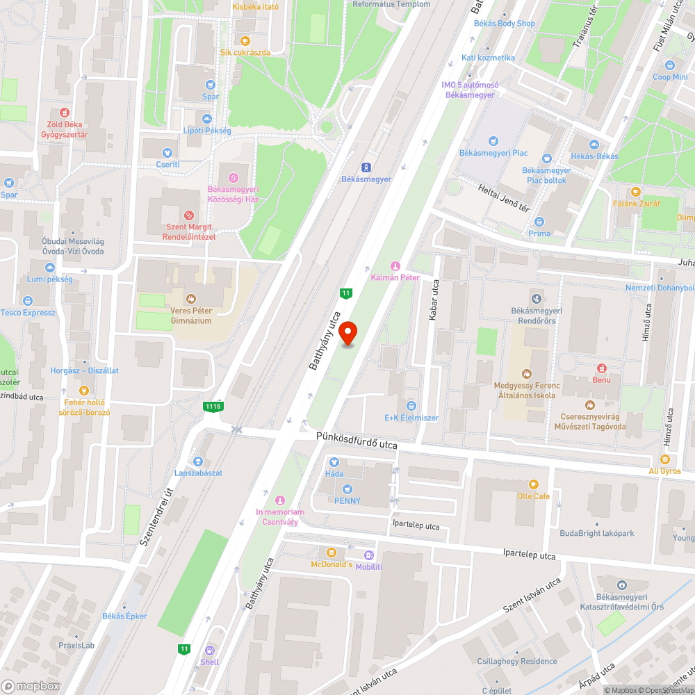 Halott fa bejelentés helye