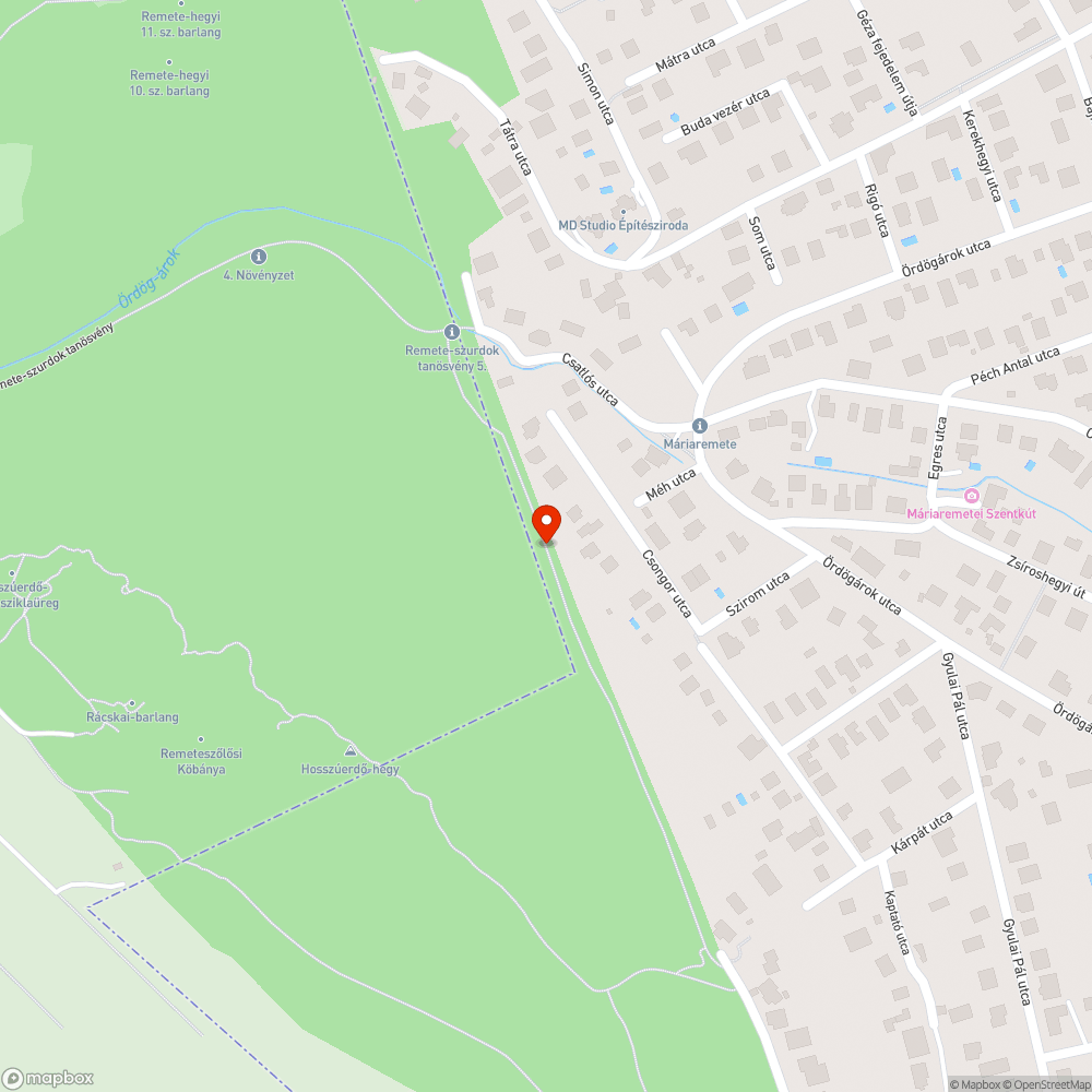 Építkezés kapcsán védett táj rombolása bejelentés helye