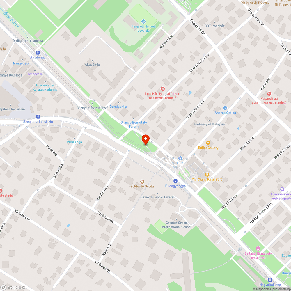 Kerékpáros és gyalogos átkelő balesetveszélyes bejelentés helye