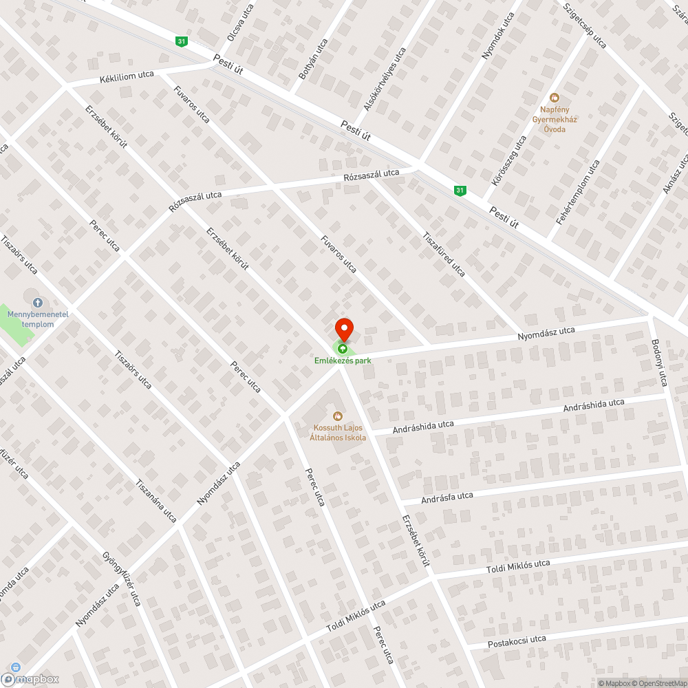 Kőpoller a fűben bejelentés helye