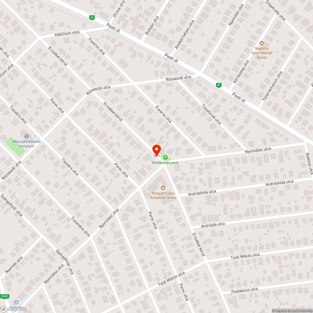 Autógumi bejelentés helye