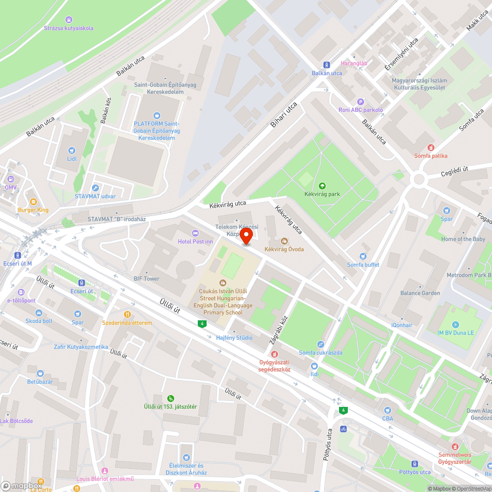 Kiszáradt facsemeték a Zágrábi utcában bejelentés helye