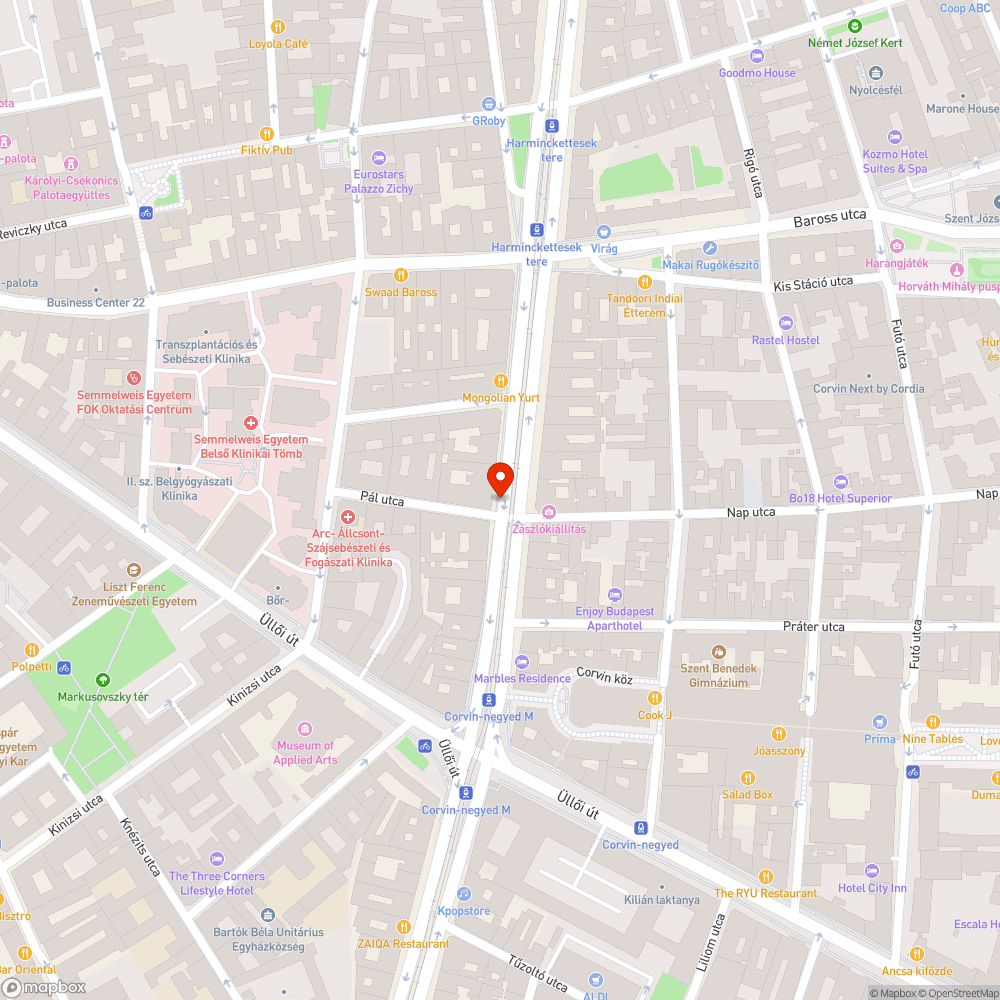 ÚJRA: József krt - Pál utca korai zárás bejelentés helye