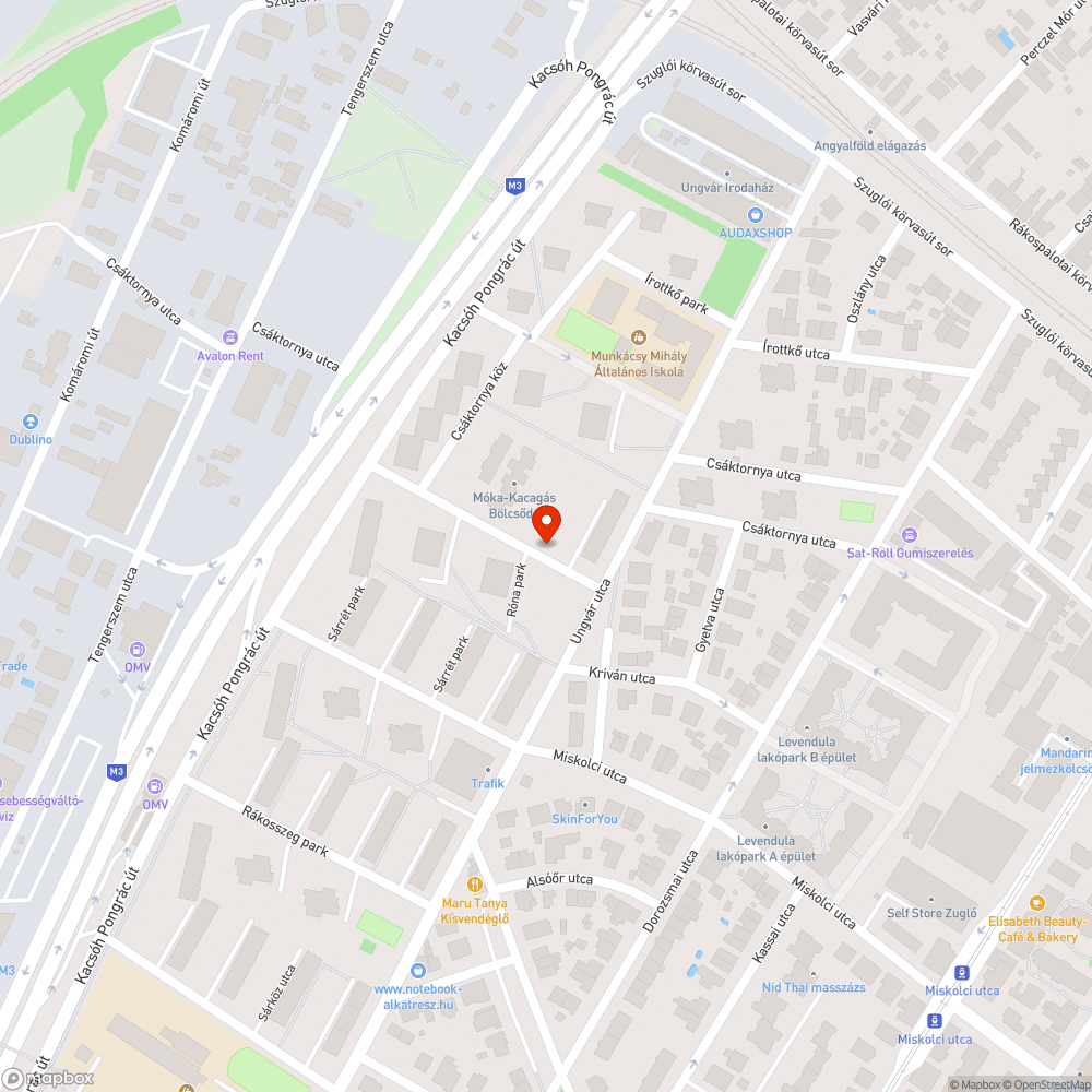 Elhagyott jarmu bejelentés helye