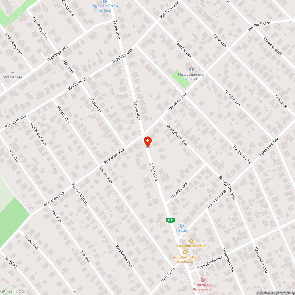 Buszmegálló bejelentés helye