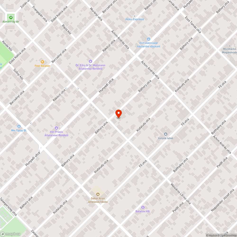 Elhagyatott furgon bejelentés helye