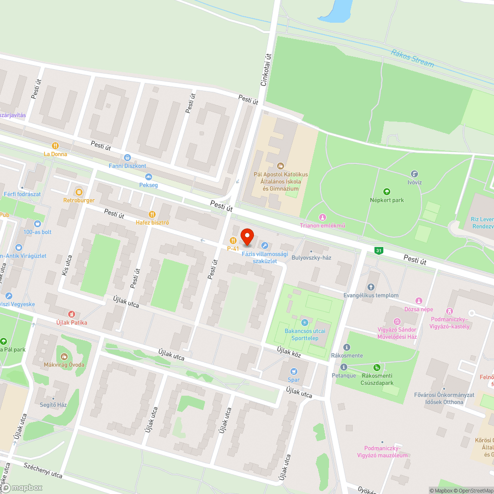 Bevásárlókocsi bejelentés helye