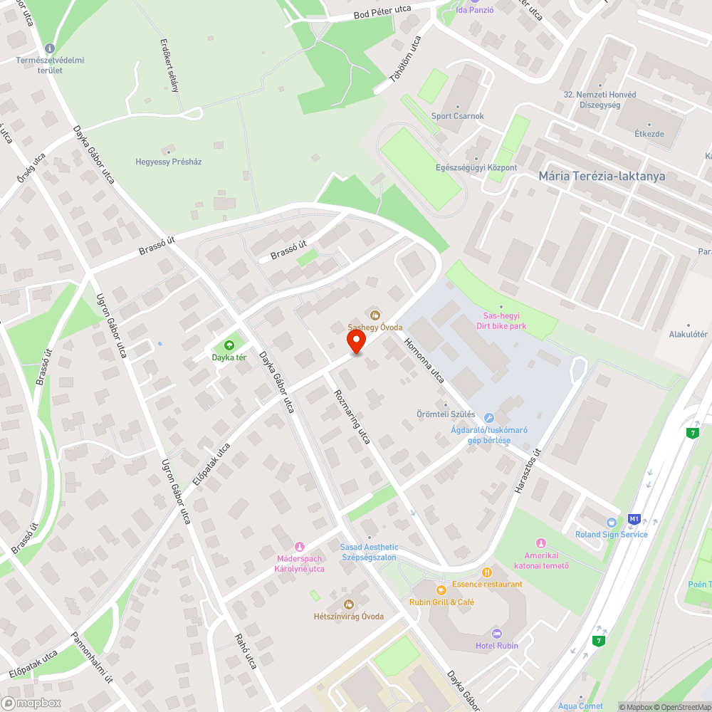 Előpatak utca 10. szemét bejelentés helye