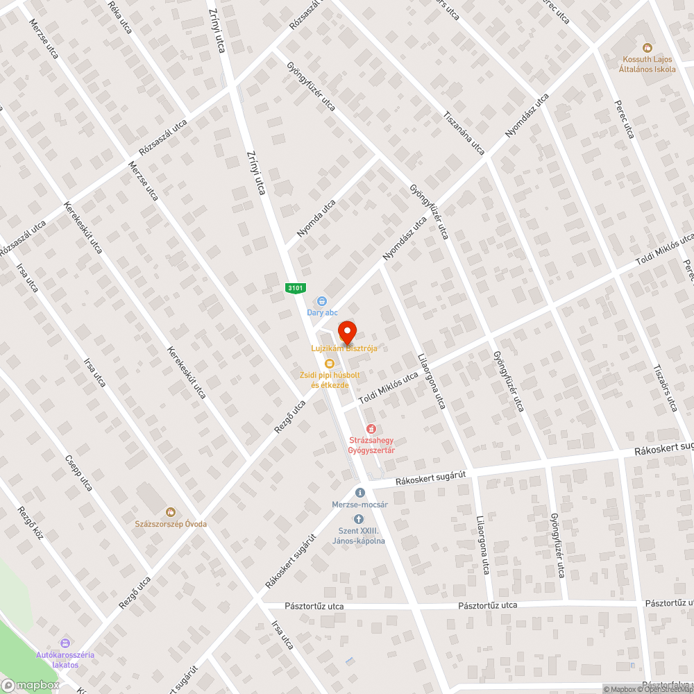 Kátyú-testvérek a Zrínyi utcában bejelentés helye