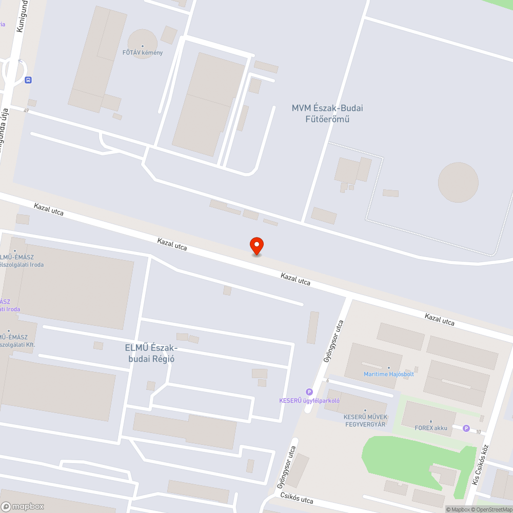 Illegálisan lerakott szemét bejelentés helye