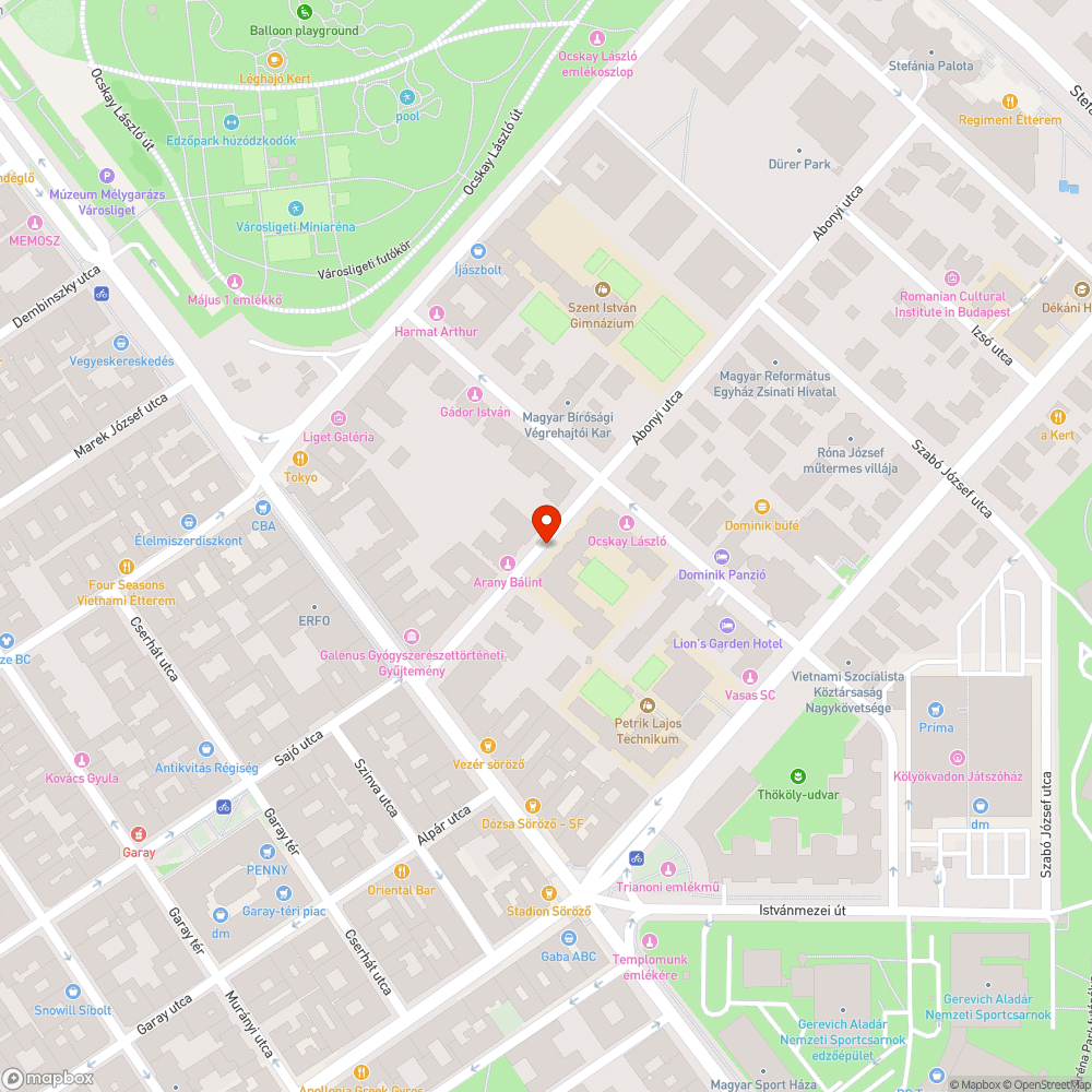 Zsák a fa tövében bejelentés helye