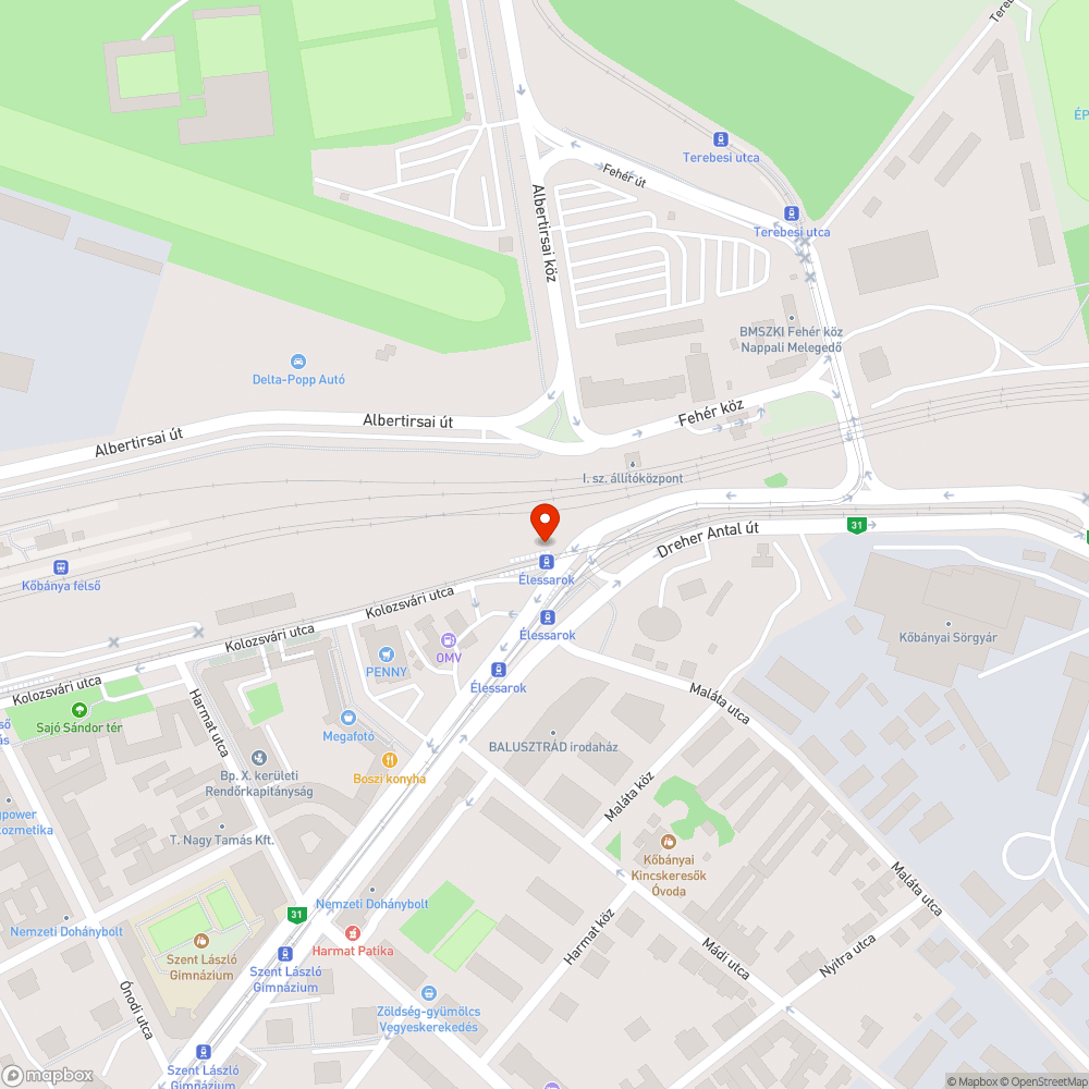 Borzasztóan ronda villamosmegálló bejelentés helye