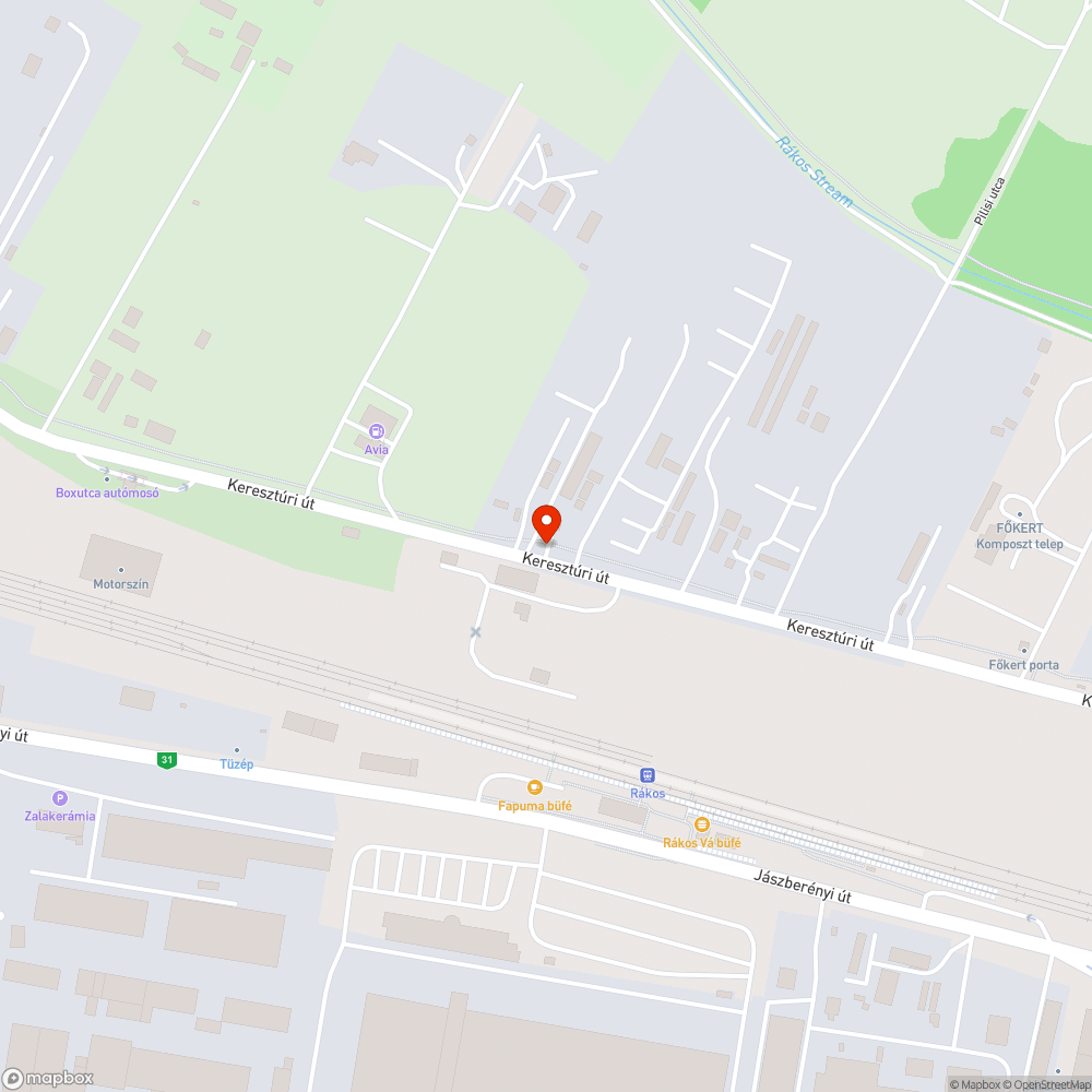 Elhagyott autó bejelentés helye