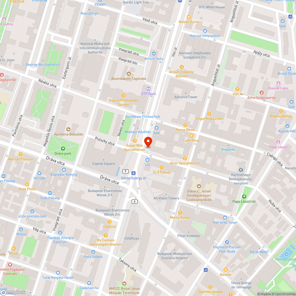 1134 Váci út 35. járda bejelentés helye