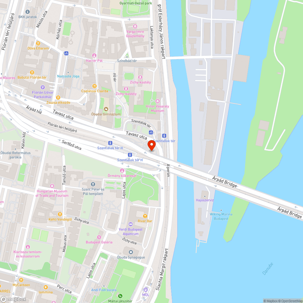 Nagy adag szemét az Árpád híd oldalában bejelentés helye