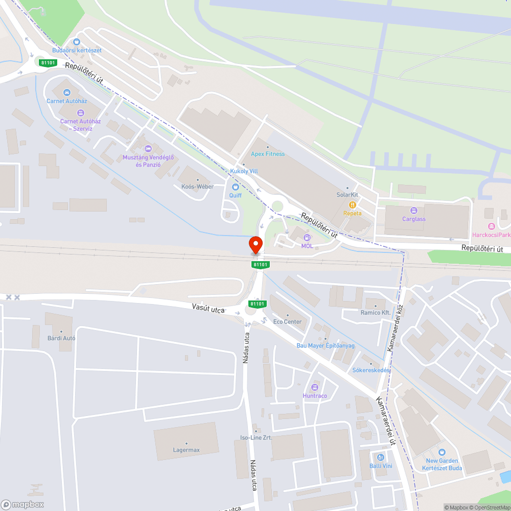 18 db elhagyott fém bevásárlókocsi az aluljáróban bejelentés helye