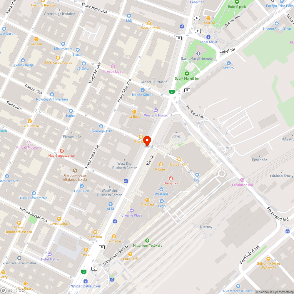 Egész sávot elfoglaló tócsa bejelentés helye