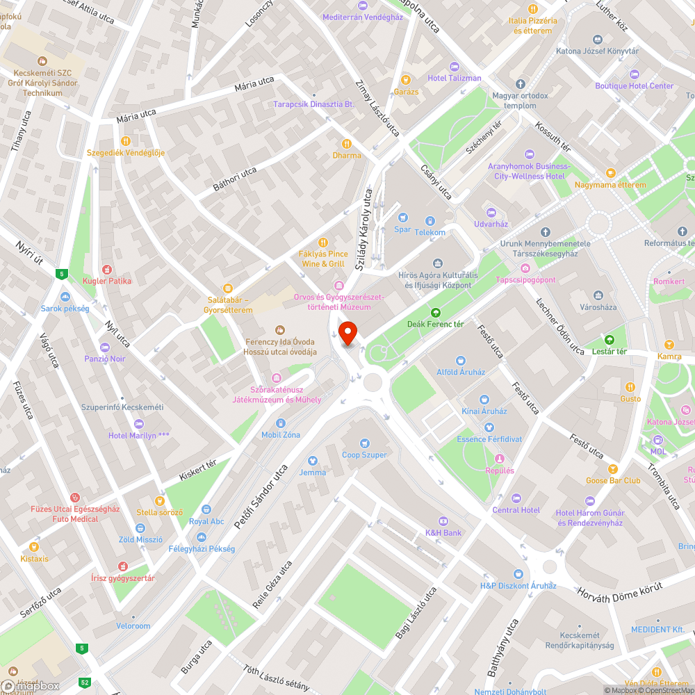 Nem működő közvilágítás a Kiskörúton bejelentés helye