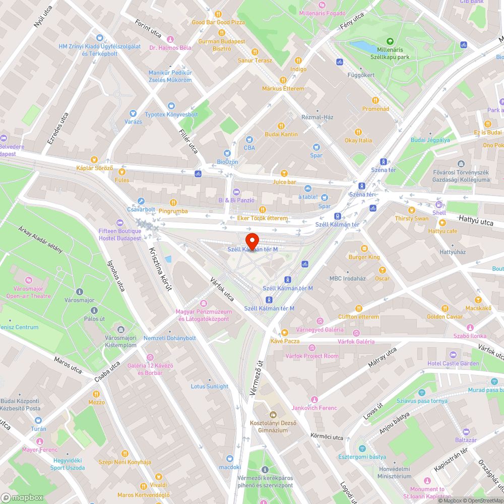 Széll Kálmán tér bejelentés helye