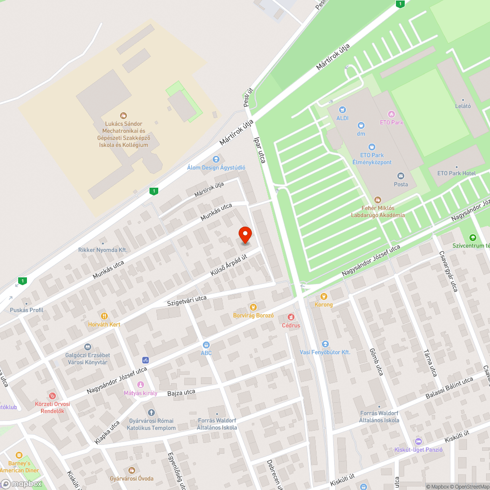 utcai parkoló és járda használhatatlan bejelentés helye