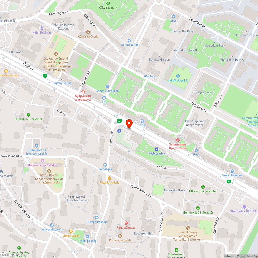 Hiányzó üveg bejelentés helye