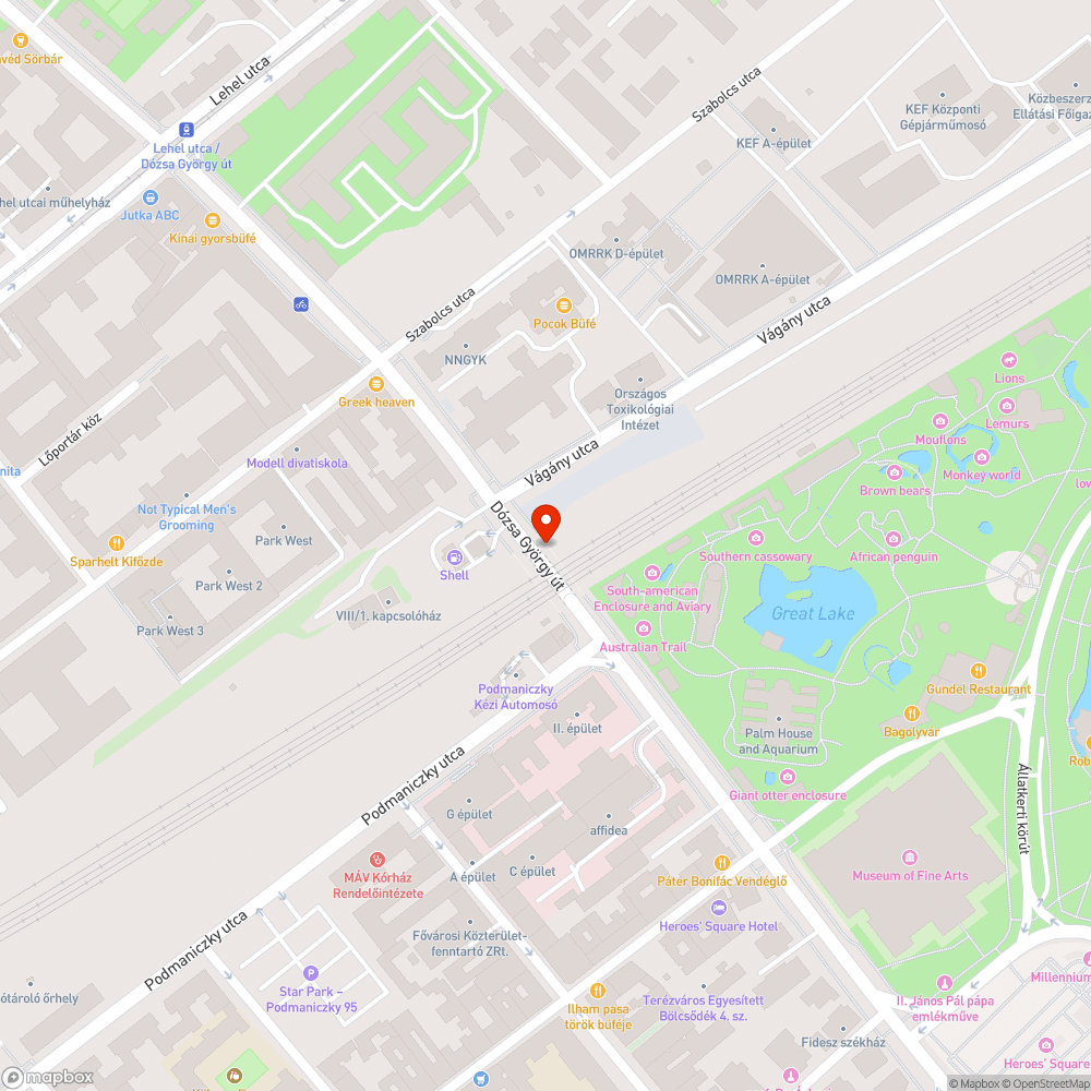 Bútorkollekció Dózsa György úti vasúti aluljáró bejelentés helye