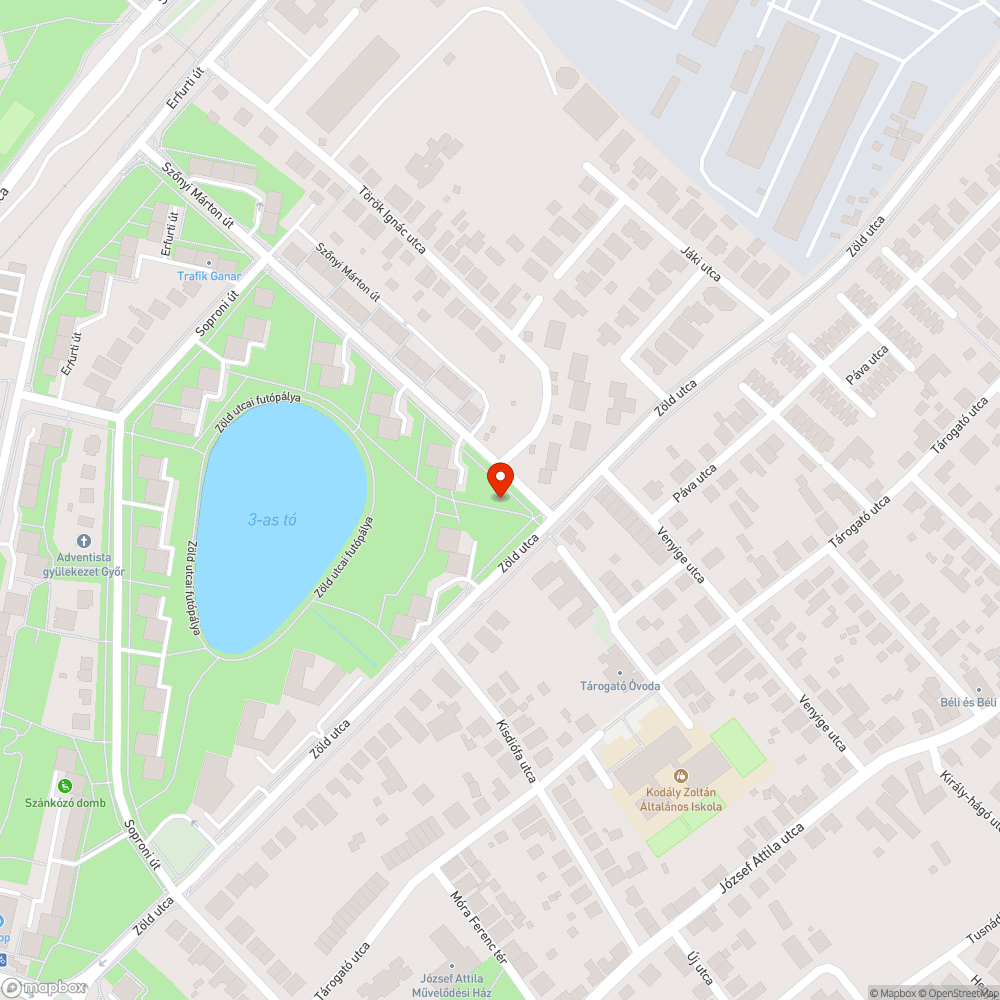 Közvilágítás nem működik a járda mellett bejelentés helye