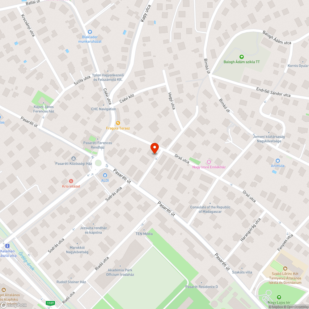 Megsüllyedt úttest, kátyúk bejelentés helye