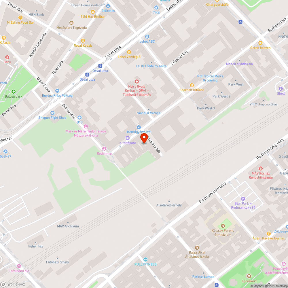 Tönkrement járdaszakasz bejelentés helye