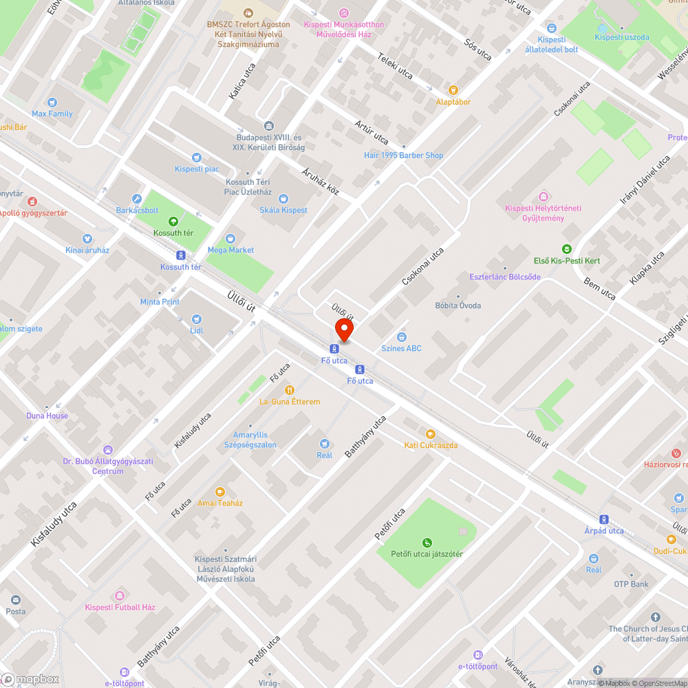 A villamosmegállóba folyik az esővíz bejelentés helye