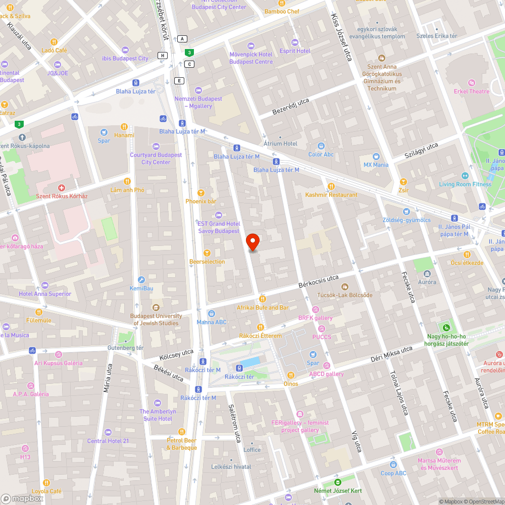 Beszakadt járda bejelentés helye