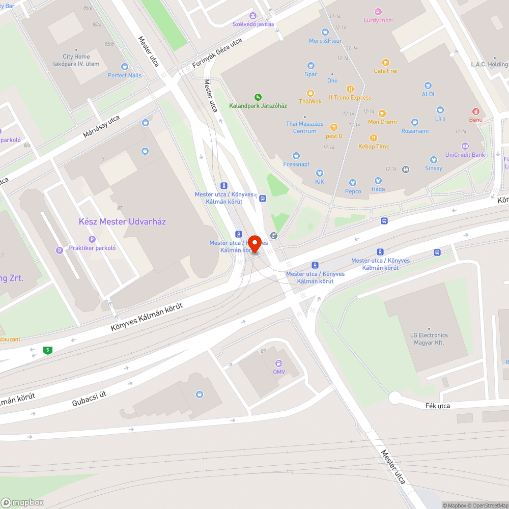 sebességkorlátozás - lassú villamos bejelentés helye