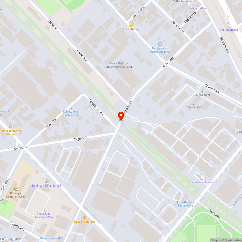 építési sitt a Száva u. és a Teherkocsi u. sarkán bejelentés helye