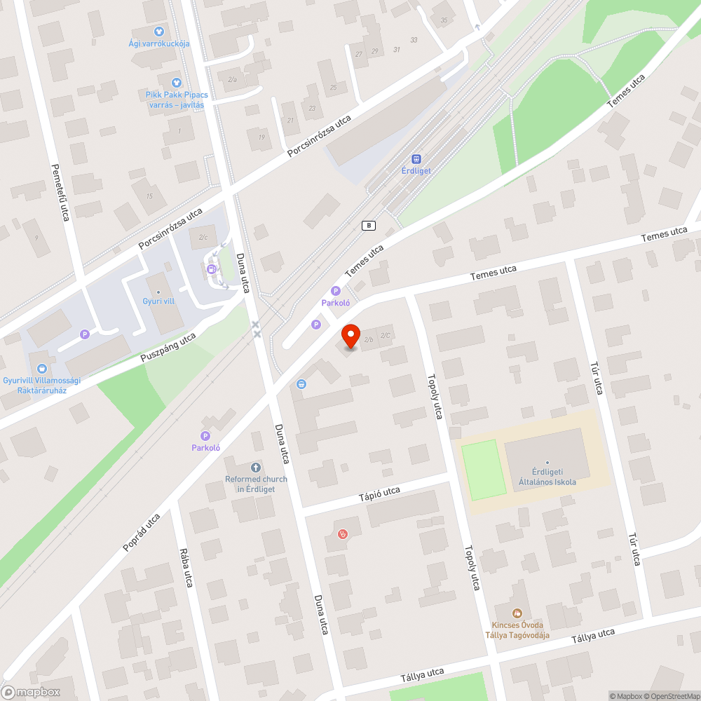 Veszélyes fa bejelentés helye