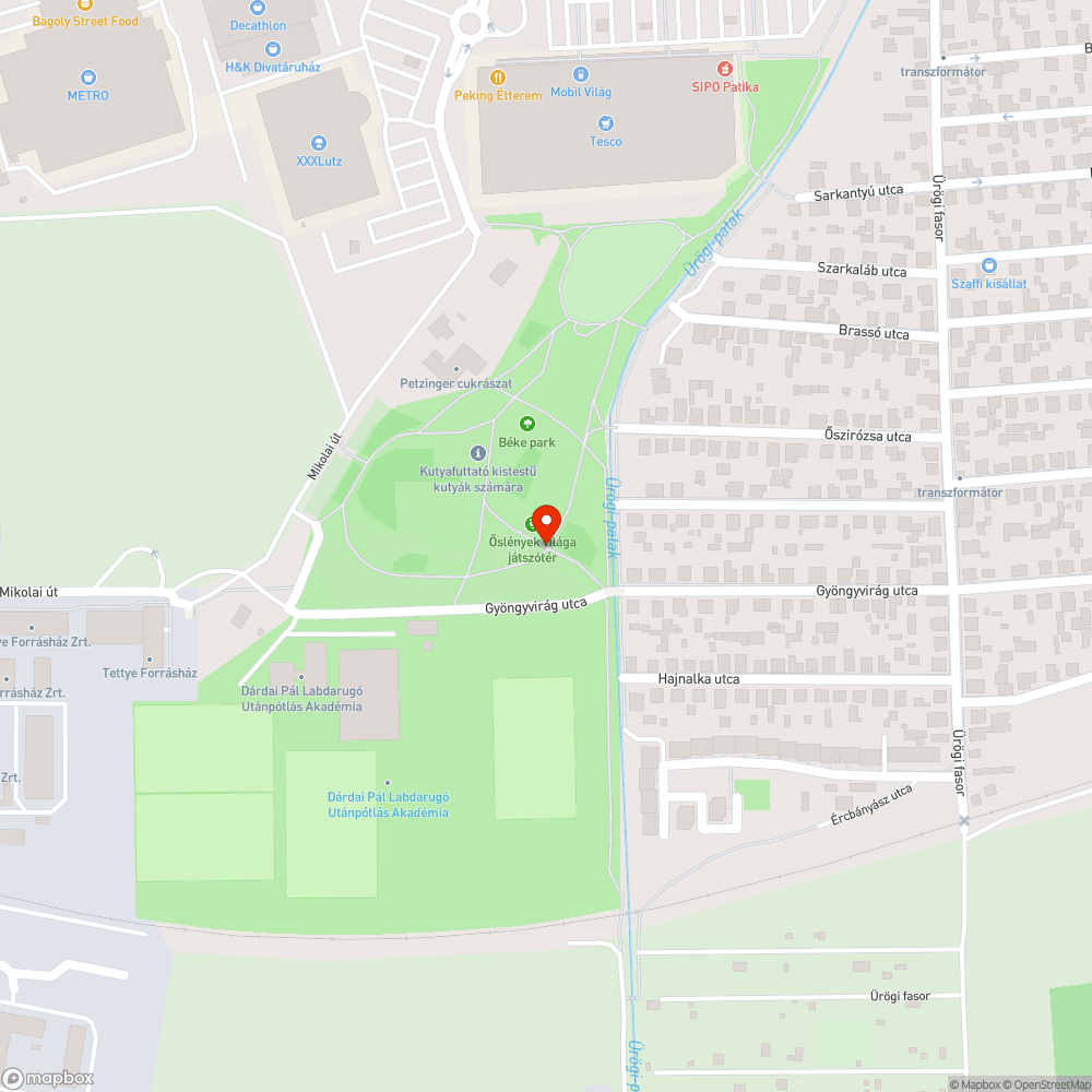 Hibás fészekhinta bejelentés helye