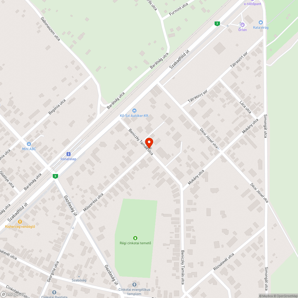 Nem látszó KRESZ tábla bejelentés helye