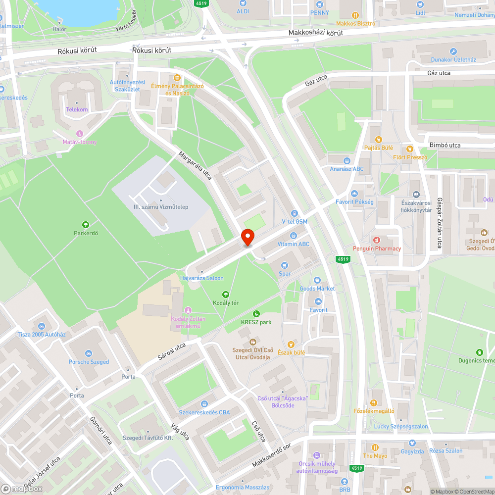 Kiégett lámpa bejelentés helye