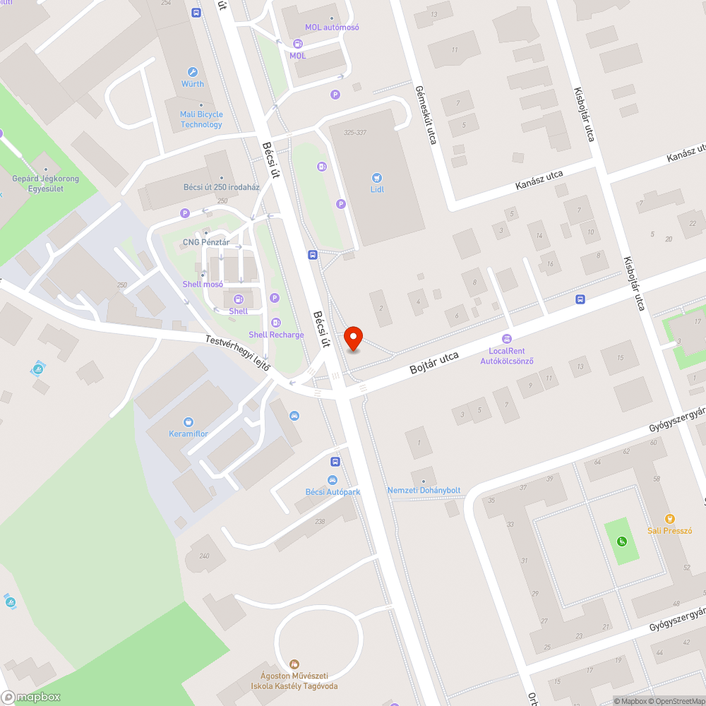 Szemét bejelentés helye