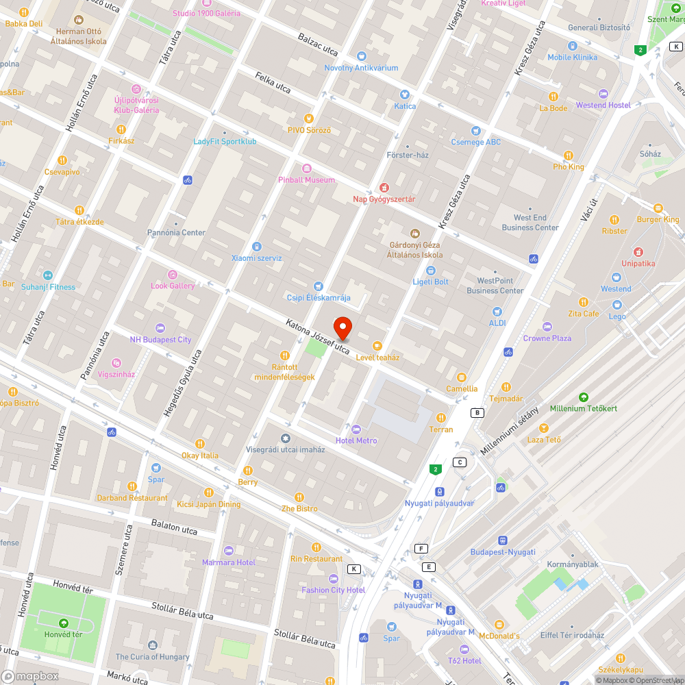 Hiányos visszakövezés bejelentés helye